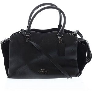 🕷️⛓️ Coach Black Leather Drew Satchel ⛓️🕷️